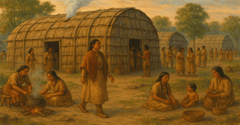 Daily life in a Haudenosaunee village.